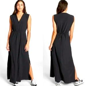 Athleta, black Marlow, maxi dress size medium.